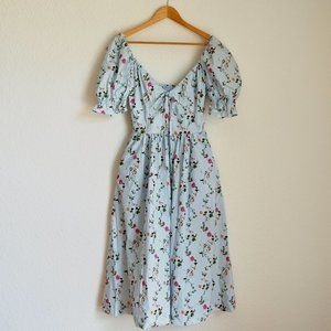 NWT Hill House Home The Ophelia Dress in Pond Floral Size S
